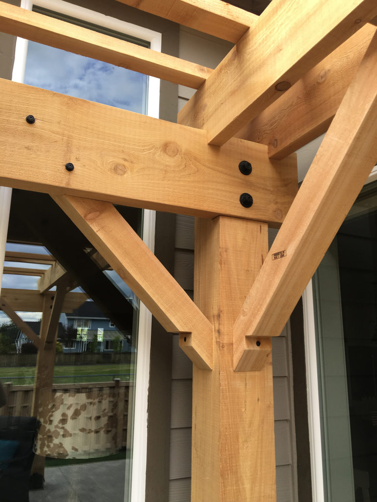 Constructed pergola